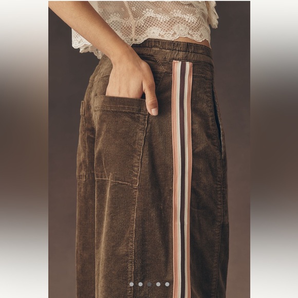 The Izzy Relaxed Pull on Corduroy Barrel Pants by Pilcro -NWT- - Picture 3 of 4